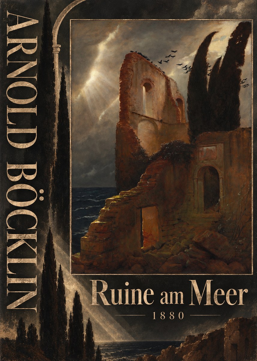 Arnold Böcklin Ruine Am Meer II No5 - Juliste