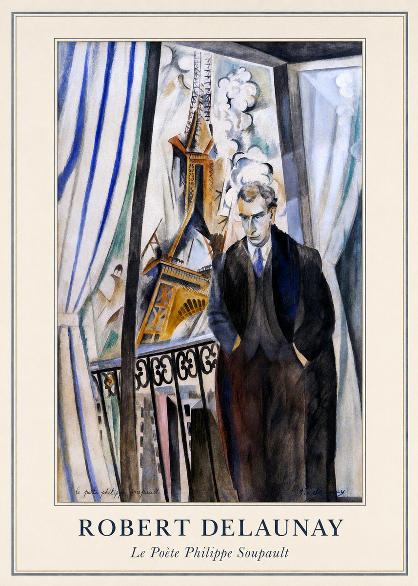 Robert Delaunay Le Poète Philippe Soupault No3 - Juliste