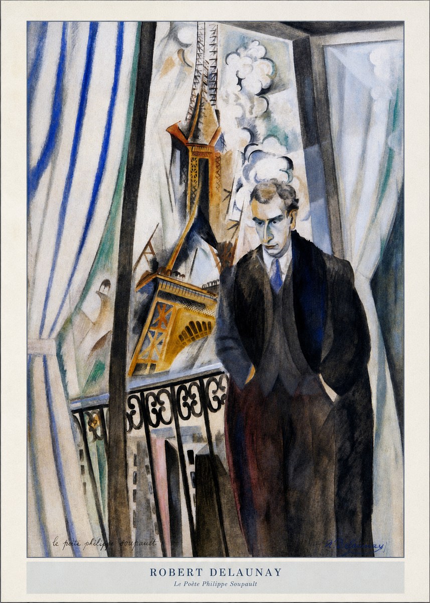 Robert Delaunay Le Poète Philippe Soupault No5 - Juliste