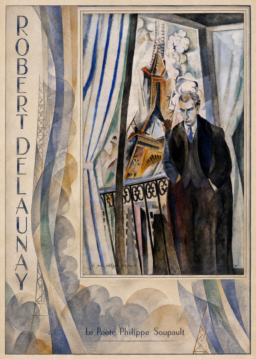 Robert Delaunay Le Poète Philippe Soupault No6 - Juliste