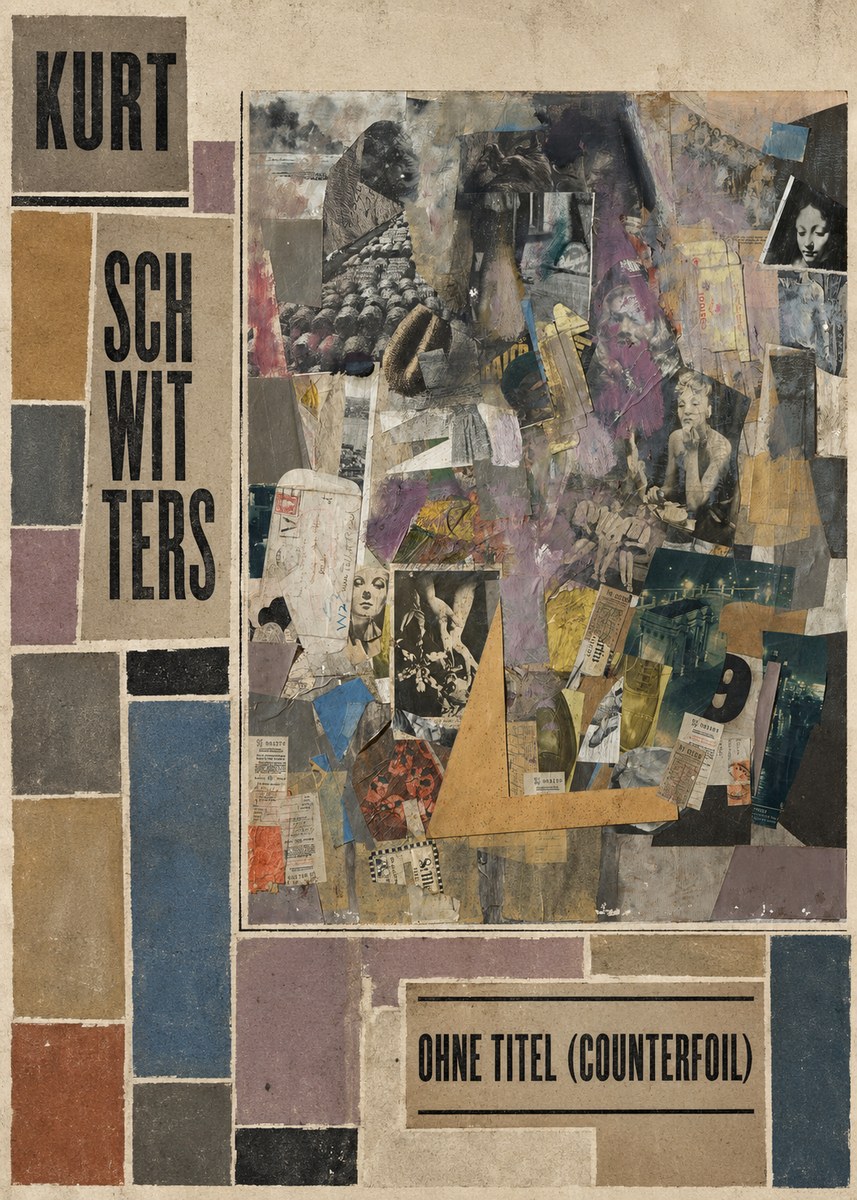 Kurt Schwitters Ohne Titel (Counterfoil) No5 - Juliste