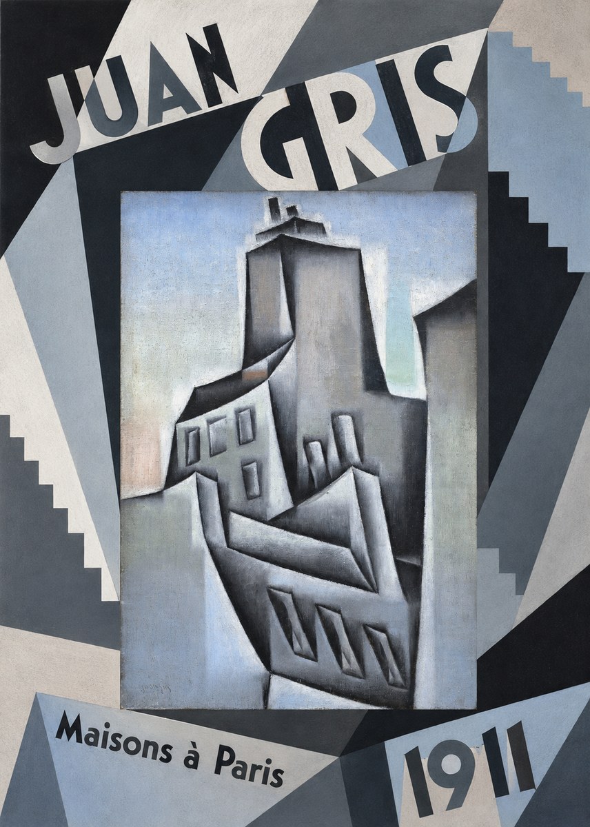 Juan Gris Maisons À Paris No5 - Juliste