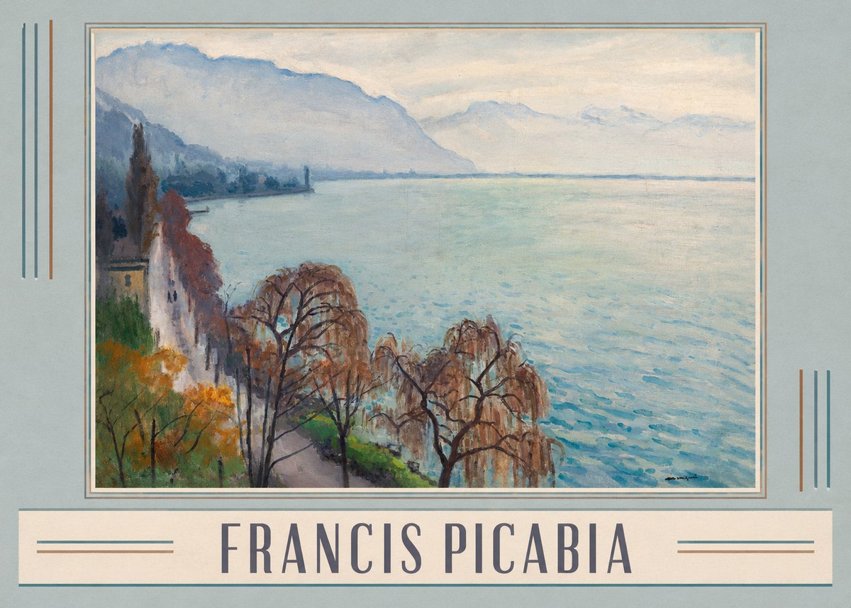 Francis Picabia Lac Léman No1 - Juliste