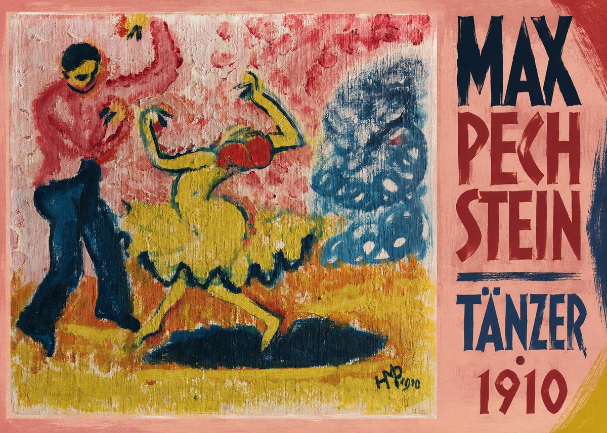 Max Pechstein Tänzer • 1910 No2 - Juliste