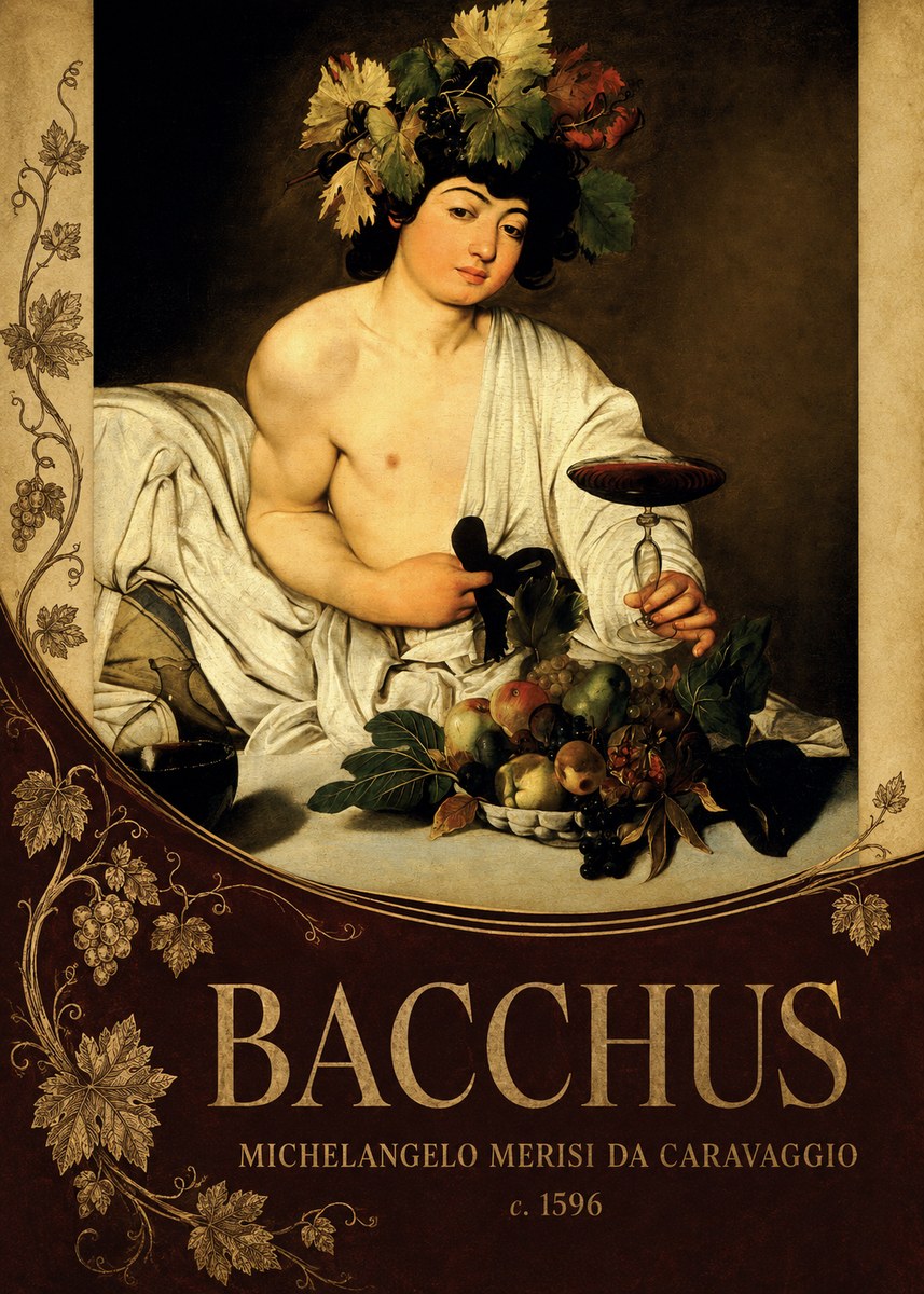 Michelangelo Merisi da Caravaggio Bacchus III No5 - Juliste