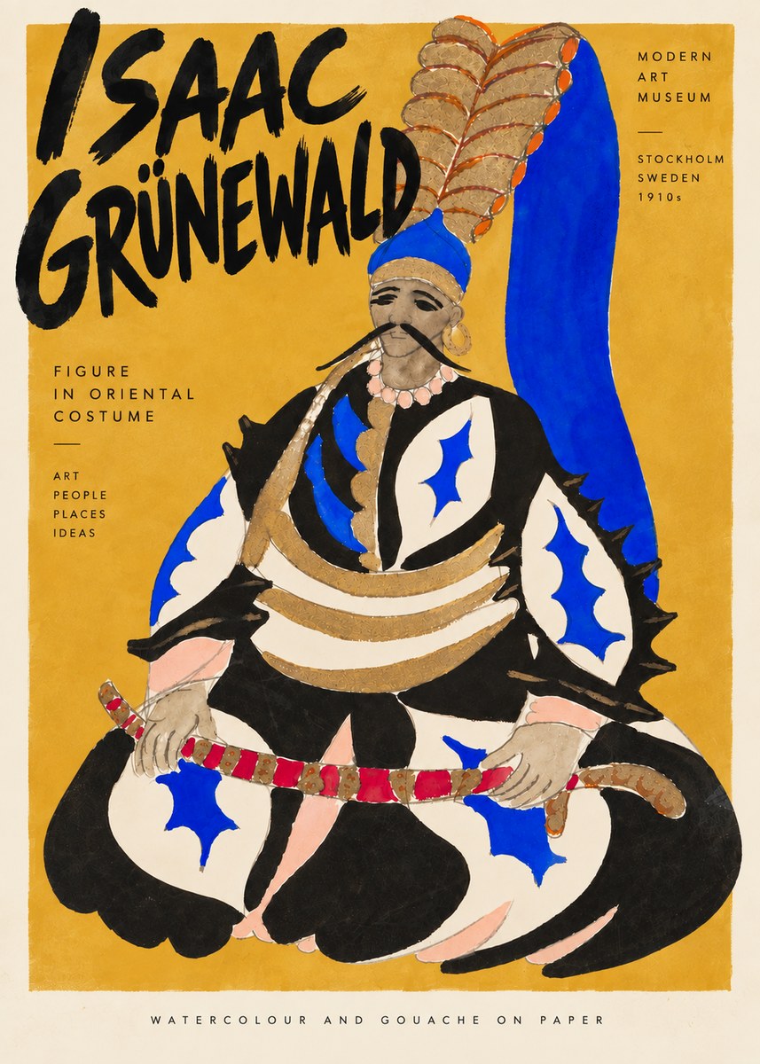 Isaac Grünewald Figure in Oriental Costume No5 - Juliste