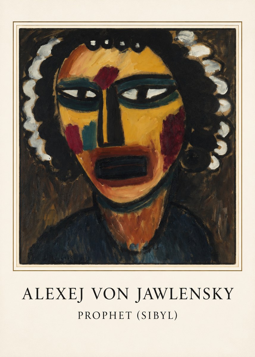 Alexej von Jawlensky Prophet (Sibil) No3 - Juliste