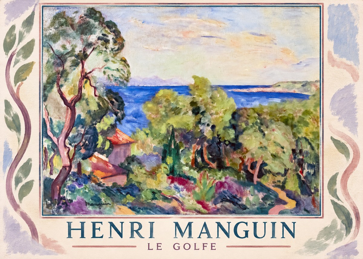 Henri Manguin Le Golfe No1 - Juliste