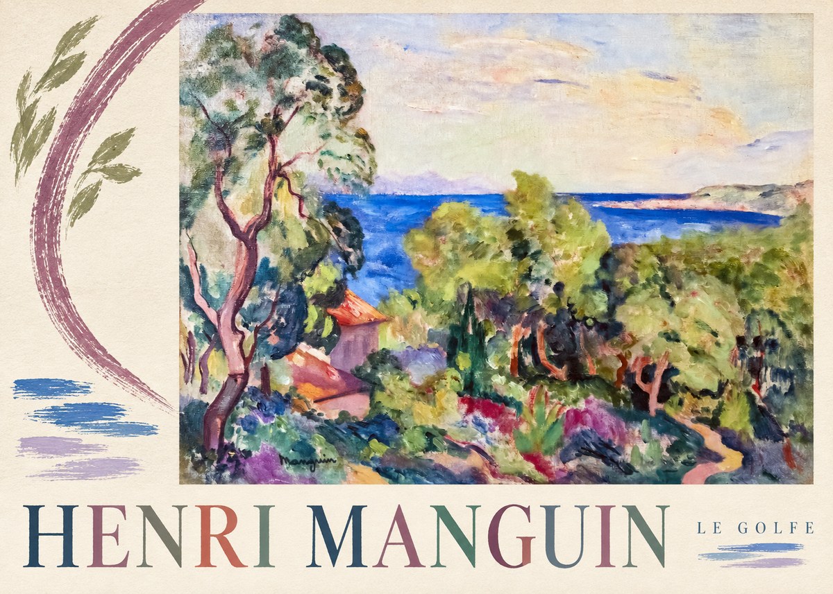 Henri Manguin Le Golfe No3 - Juliste