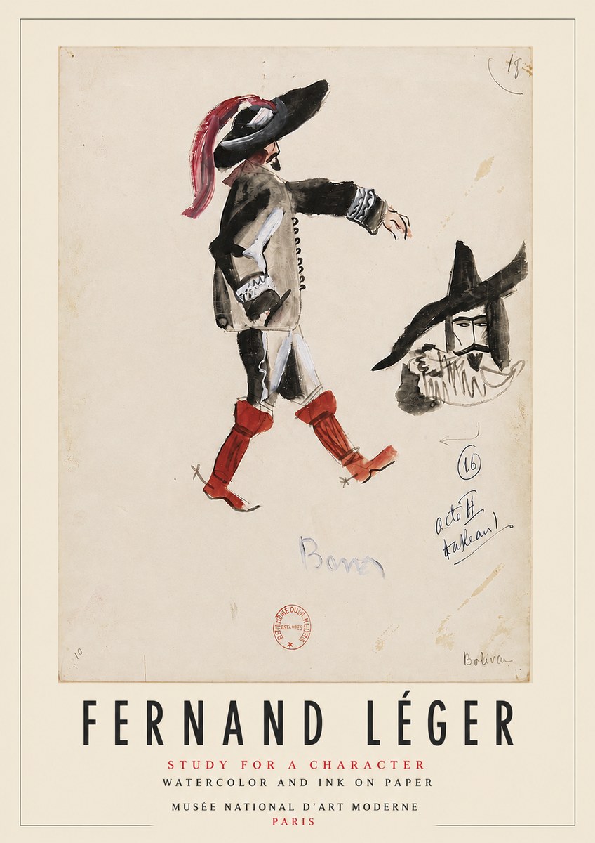 Fernand Léger Study for a Character II No5 - Juliste