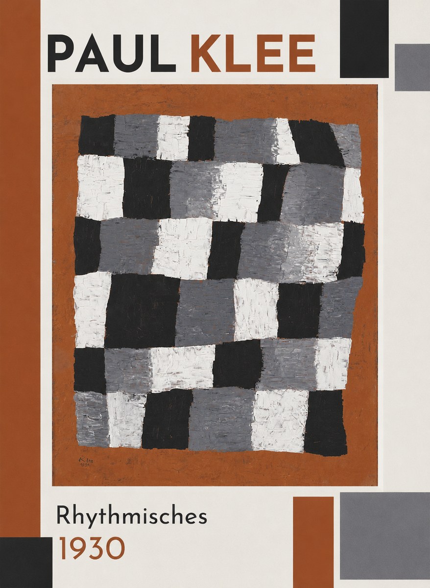 Paul Klee Rhythmisches No1 - Juliste