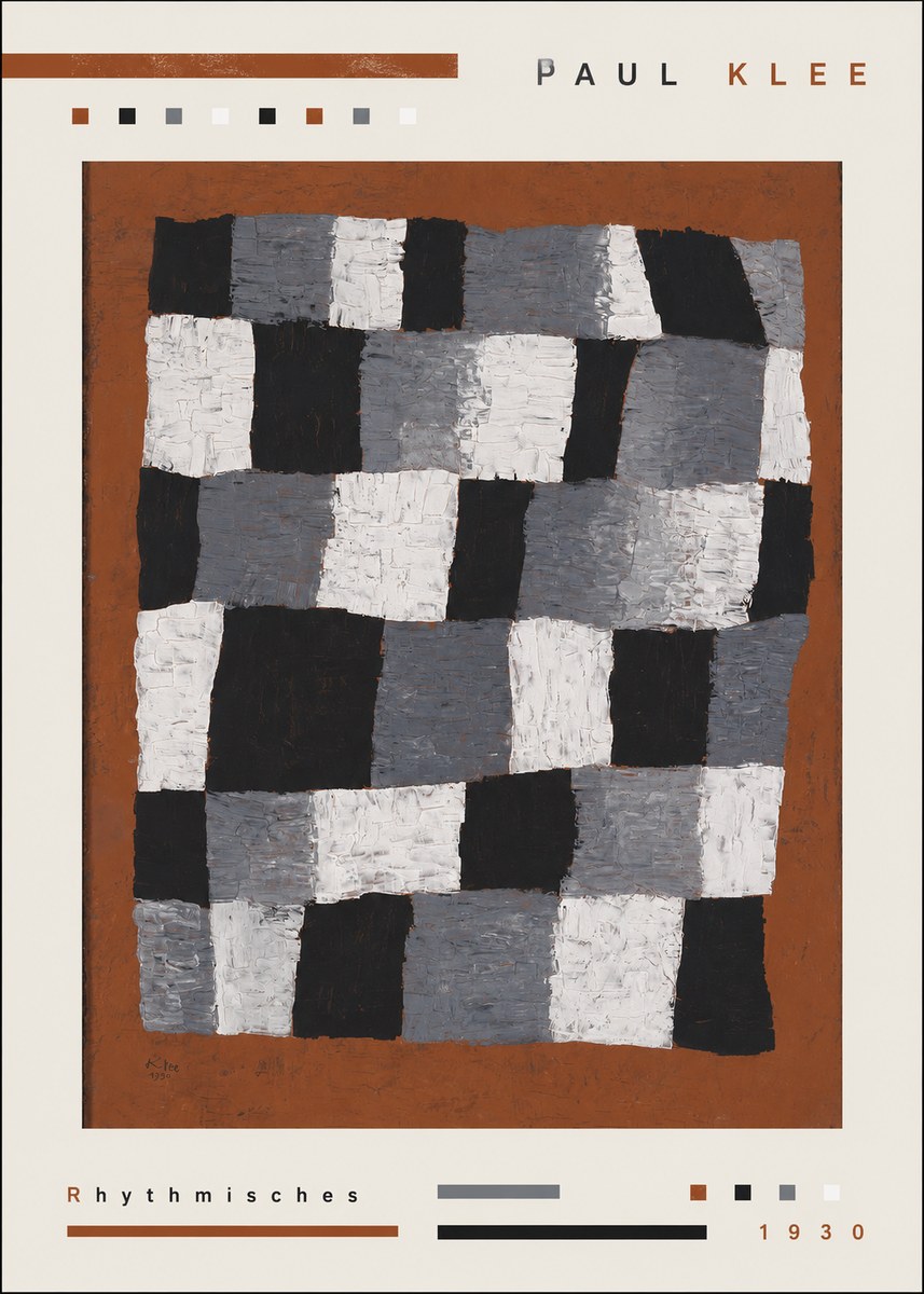 Paul Klee Rhythmisches No3 - Juliste