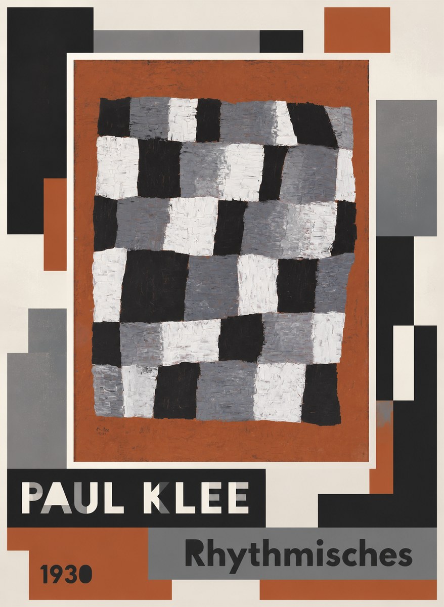Paul Klee Rhythmisches No4 - Juliste