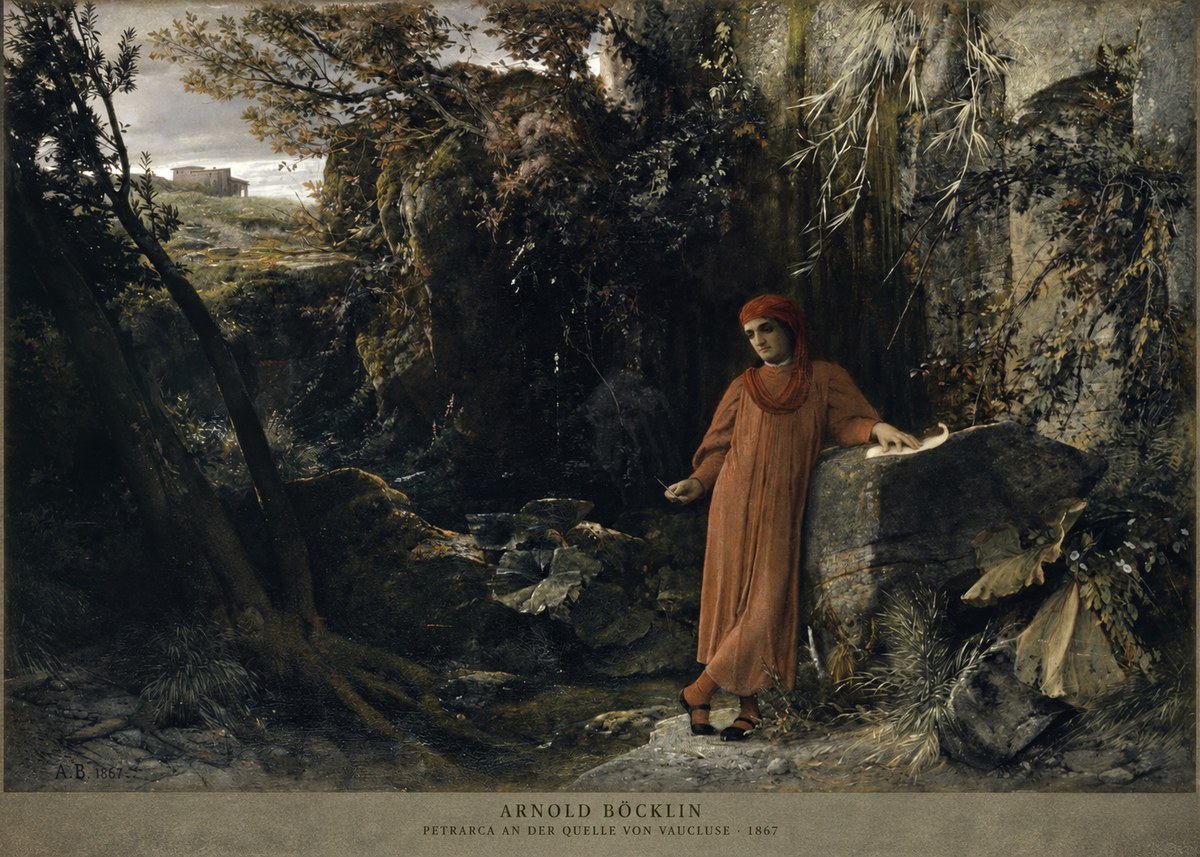 Arnold Böcklin Petrarca an Der Quelle Von Vaucluse No2 - Juliste