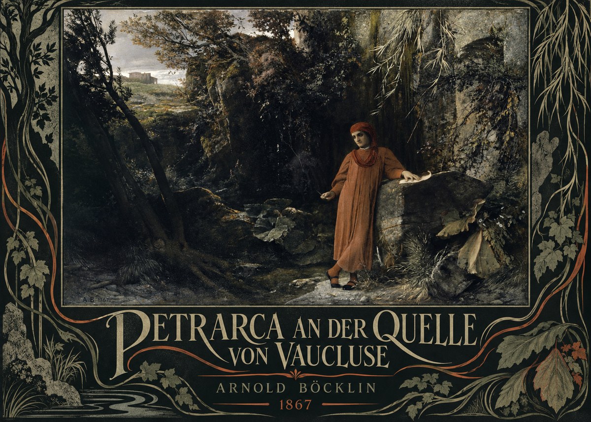 Arnold Böcklin Petrarca an Der Quelle Von Vaucluse No5 - Juliste