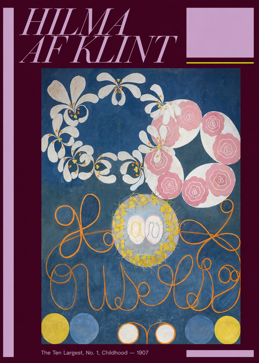 Hilma af Klint The Ten Largest, No. 1, Childhood I No6 - Juliste