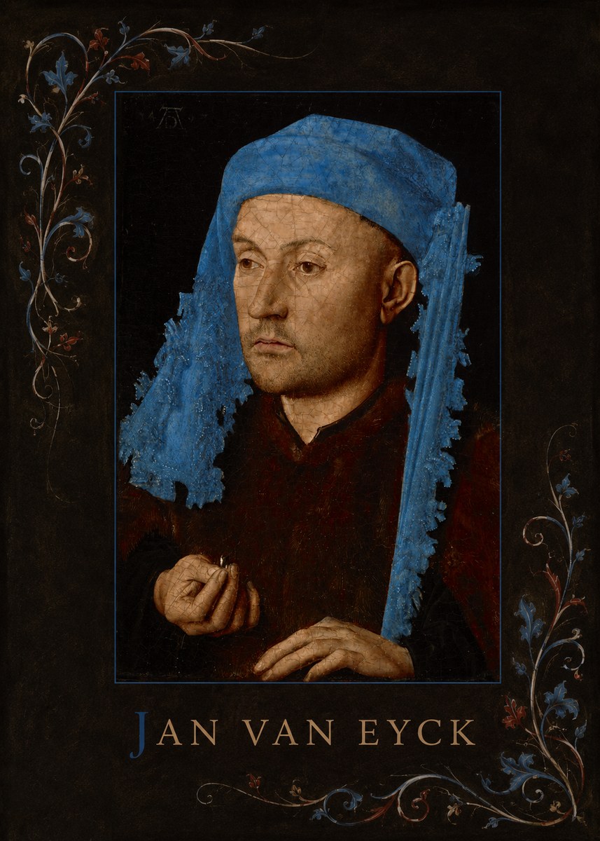 Jan van Eyck Portrait of a Man (Léal Souvenir) No3 - Juliste