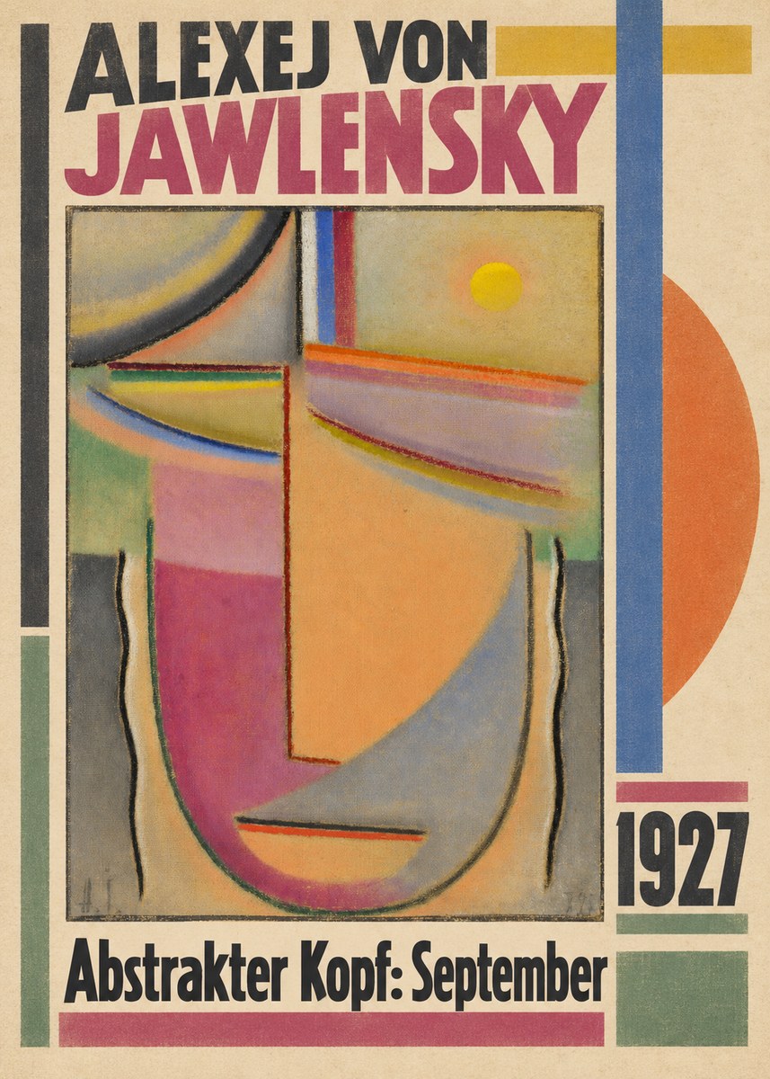 Alexej von Jawlensky Abstrakter Kopf: September No2 - Juliste