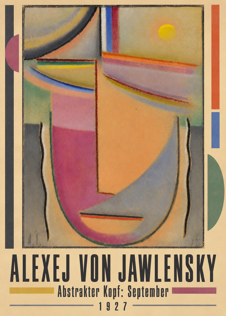 Alexej von Jawlensky Abstrakter Kopf: September No4 - Juliste