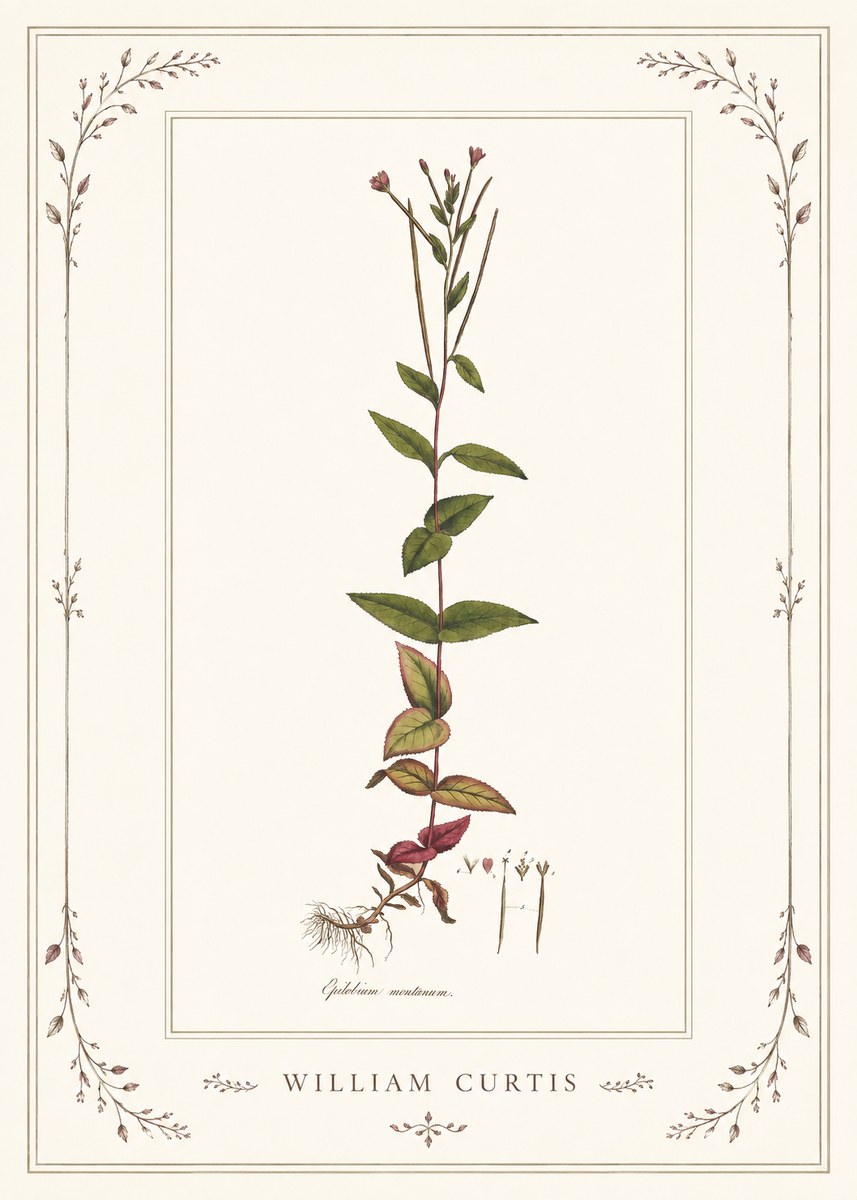 William Curtis Epilobium Montanum. No1 - Juliste