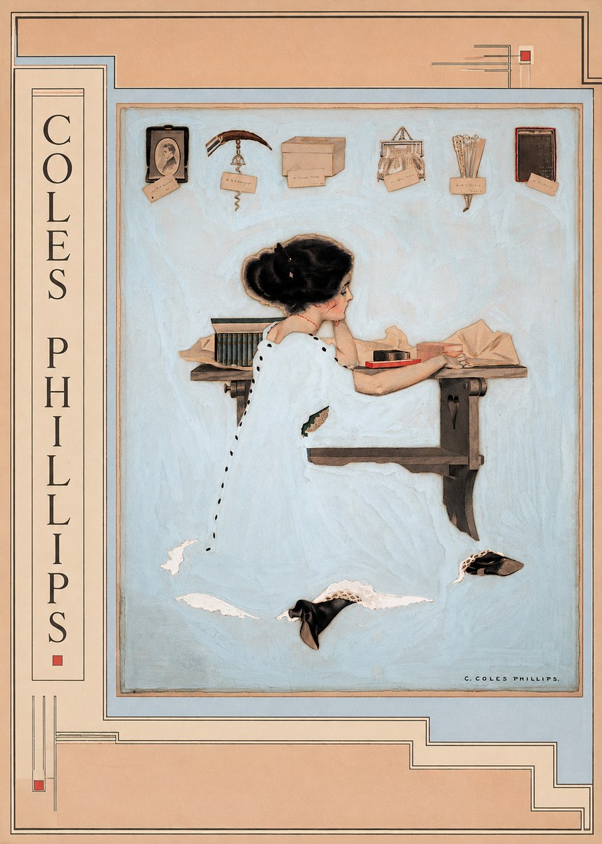Coles Phillips Thinking of Him No2 - Juliste