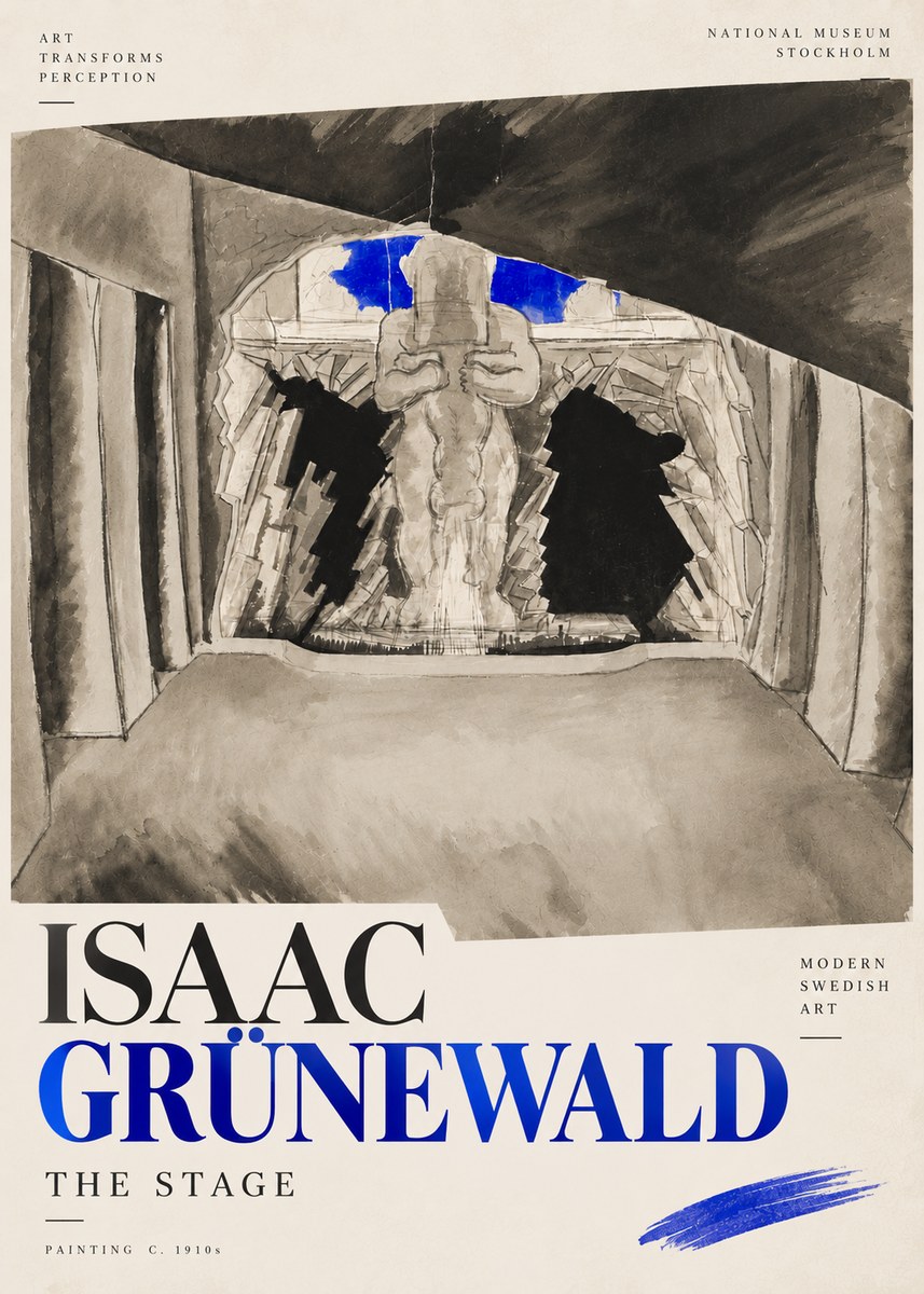 Isaac Grünewald The Stage No4 - Juliste