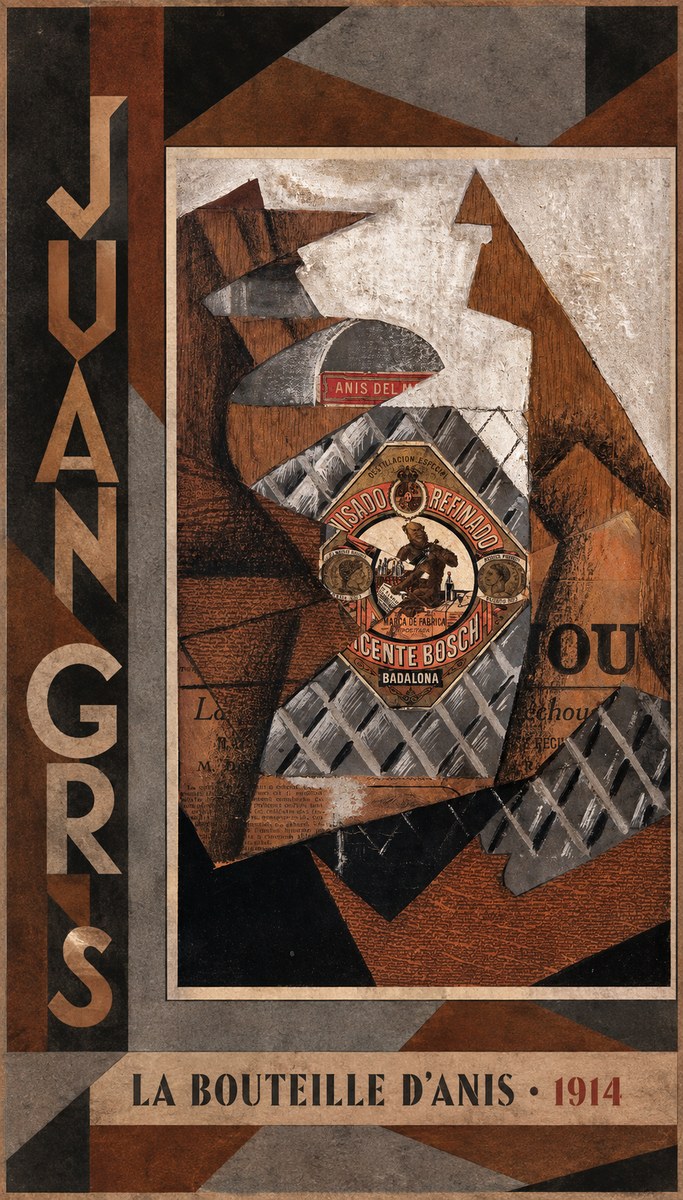 Juan Gris La Bouteille D'anis - 1914 No2 - Juliste