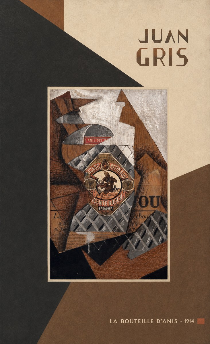 Juan Gris La Bouteille D'anis - 1914 No5 - Juliste