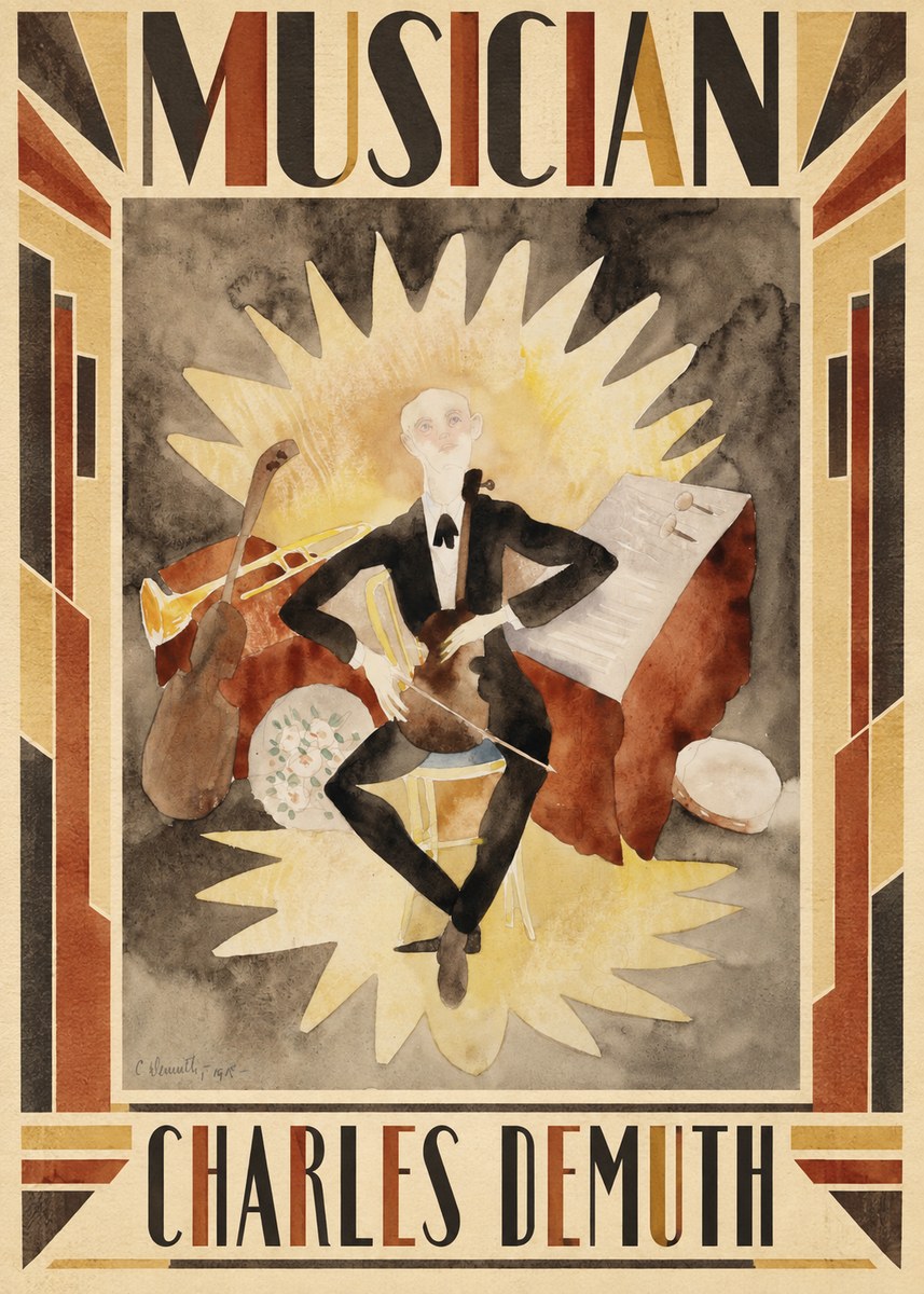 Charles Demuth Musician No1 - Juliste
