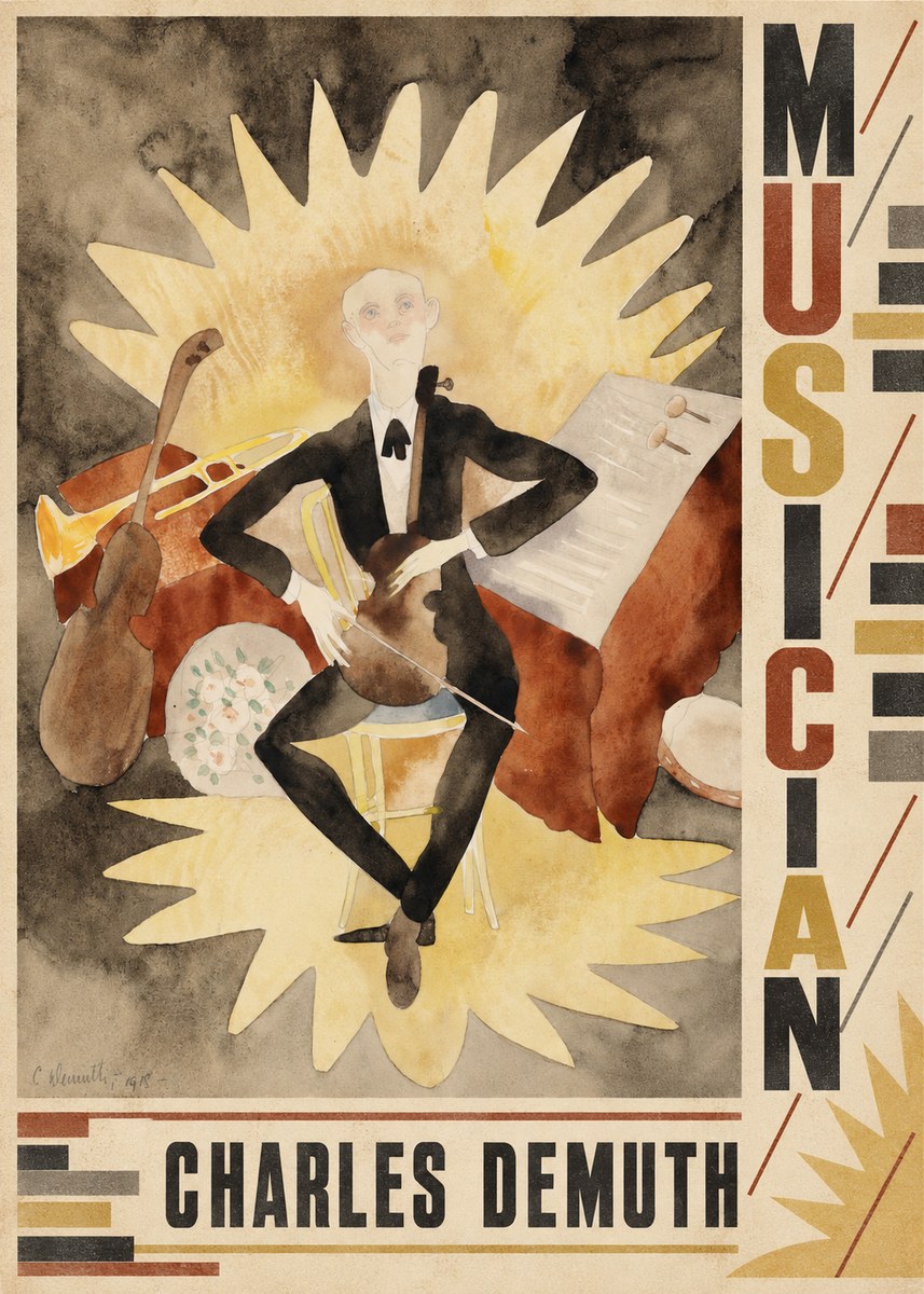 Charles Demuth Musician No5 - Juliste