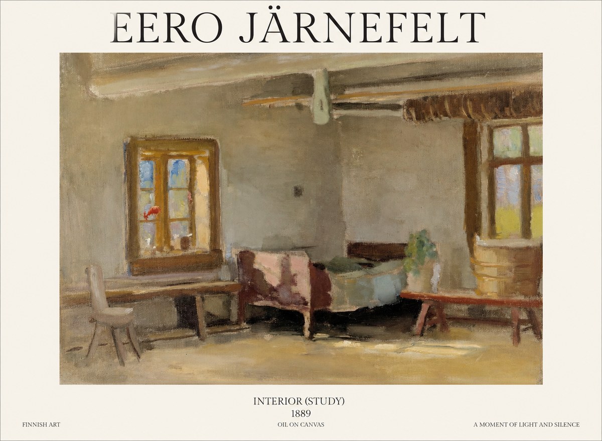 Eero Järnefelt Interior (Study) No1 - Juliste