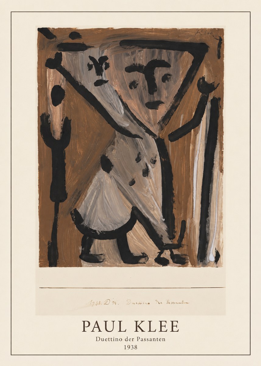 Paul Klee Duettino Der Passanten No3 - Juliste