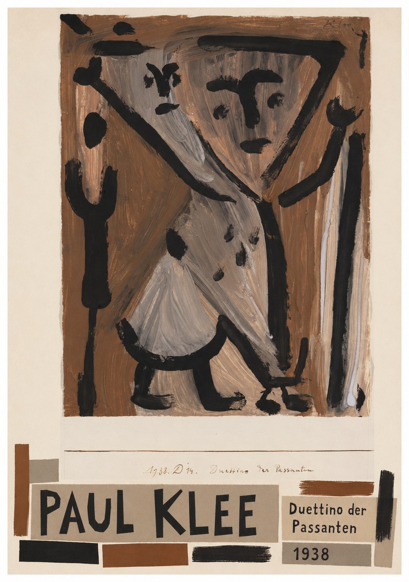 Paul Klee Duettino Der Passanten No4 - Juliste