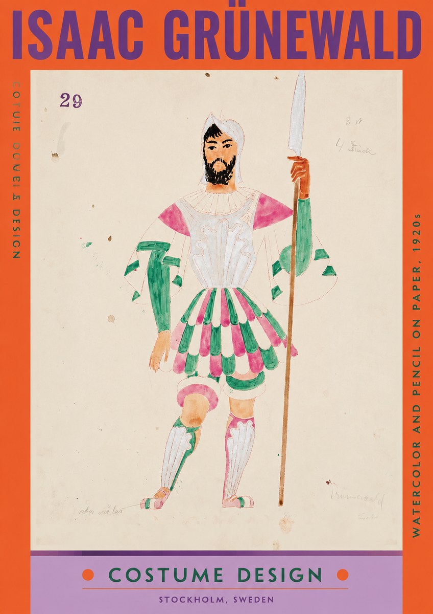 Isaac Grünewald Costume Design No. 29 No2 - Juliste