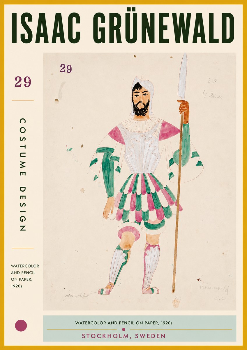 Isaac Grünewald Costume Design No. 29 No5 - Juliste