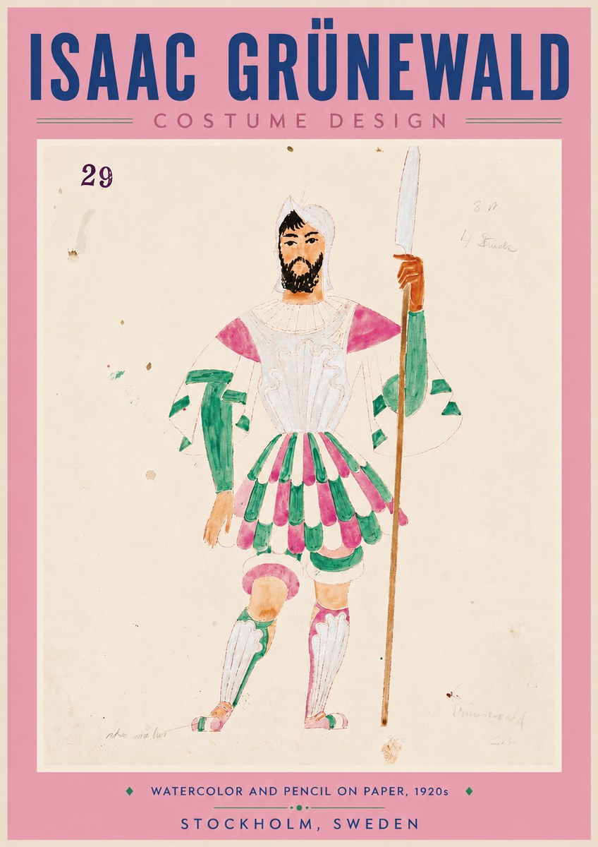 Isaac Grünewald Costume Design No. 29 No6 - Juliste