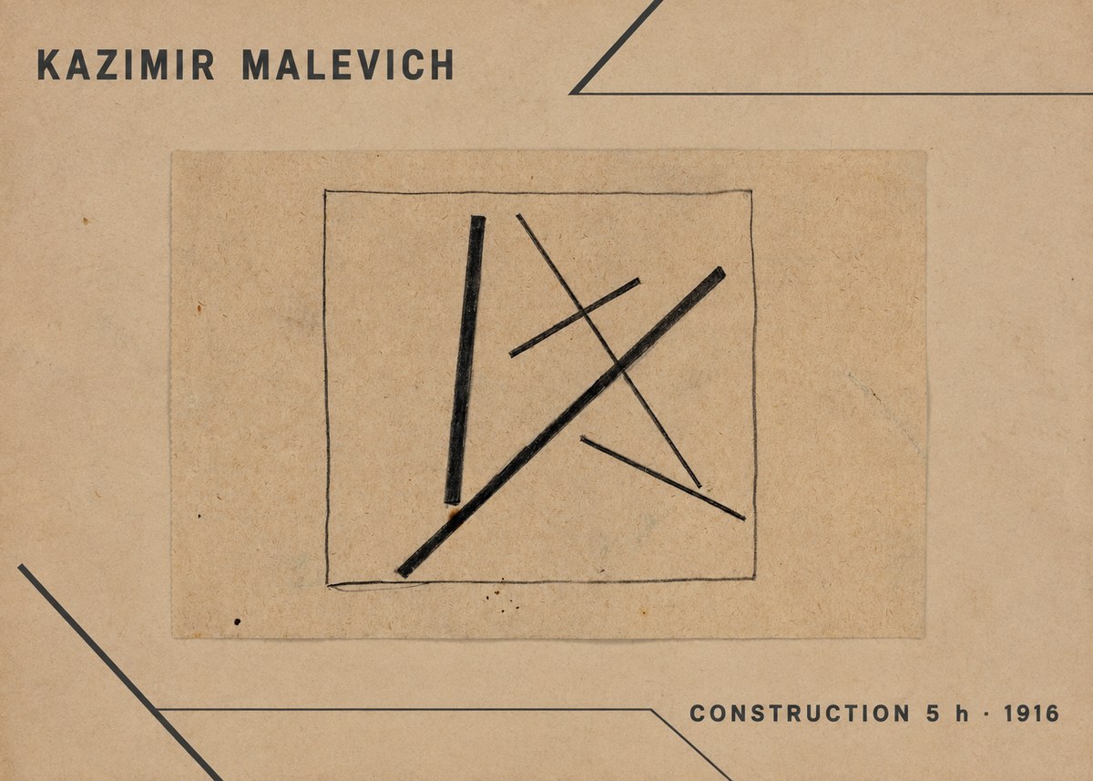 Kazimir Malevich Construction 5 H No1 - Juliste