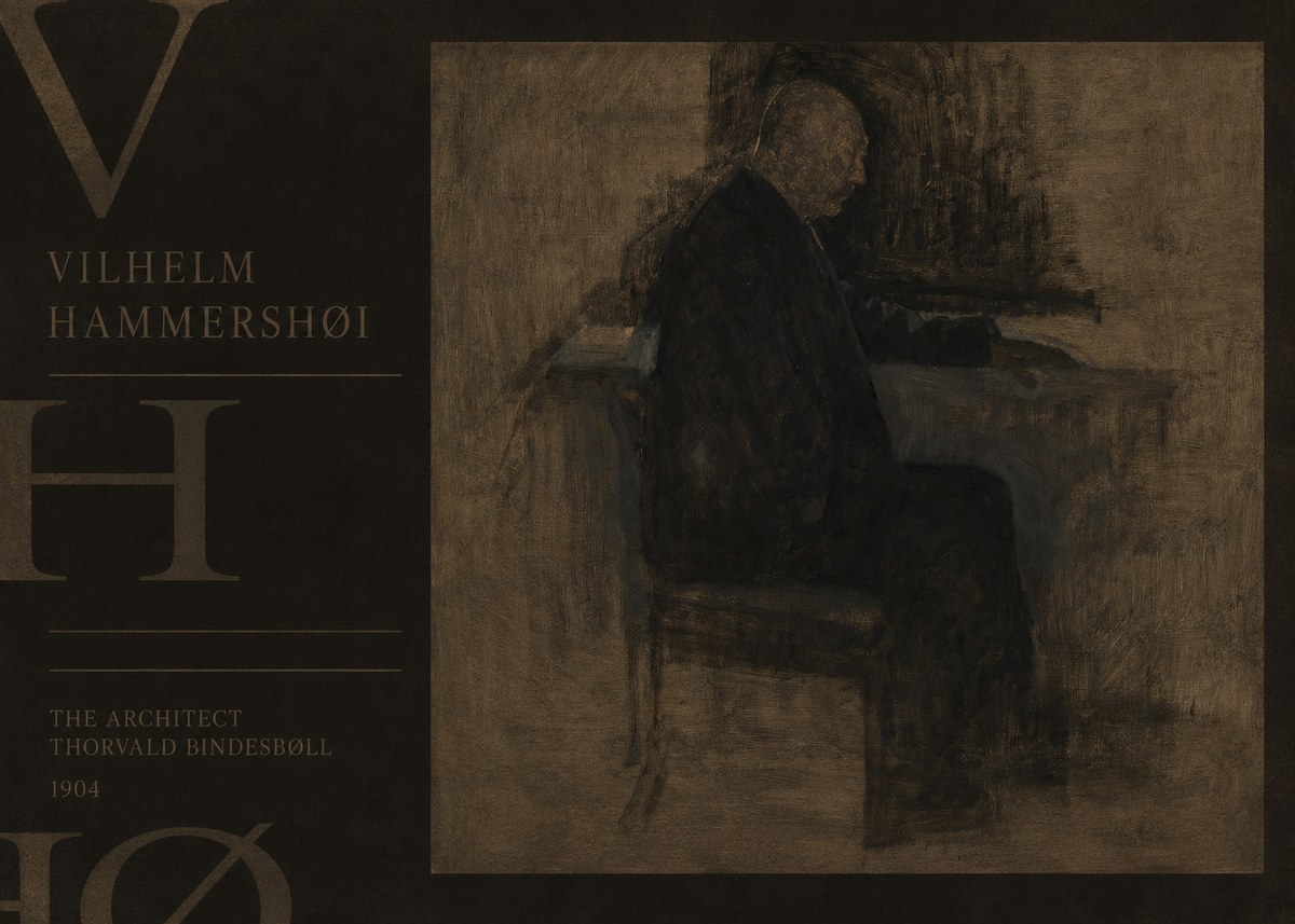 Vilhelm Hammershøi The Architect Thorvald Bindesbøll No6 - Juliste