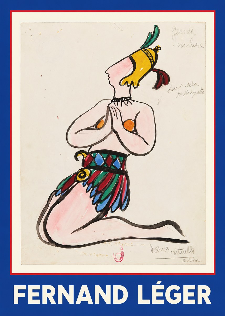 Fernand Léger Dans Rituels No1 - Juliste