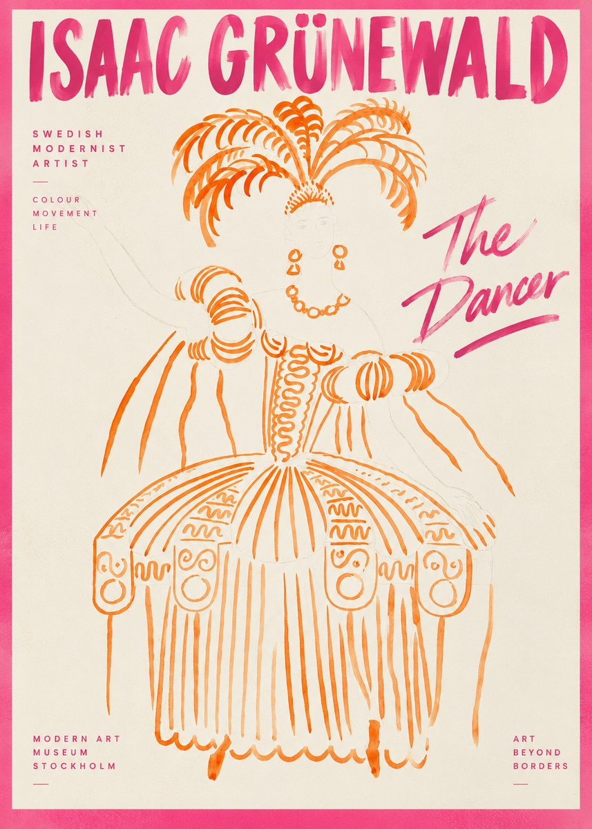 Isaac Grünewald The Dancer II No2 - Juliste