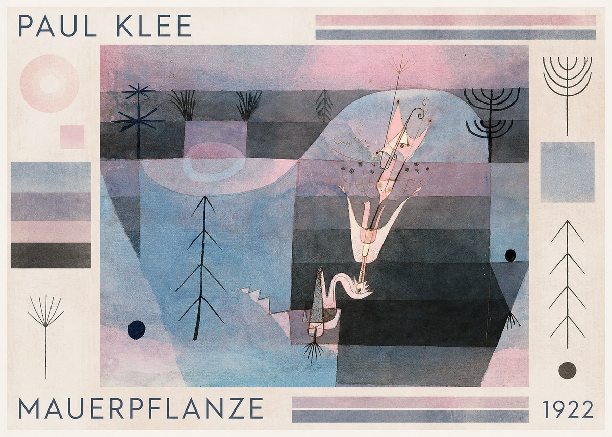 Paul Klee Mauerpflanze No1 - Juliste