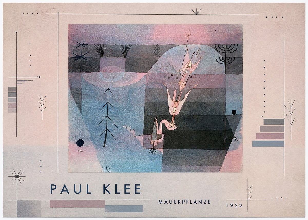 Paul Klee Mauerpflanze No4 - Juliste