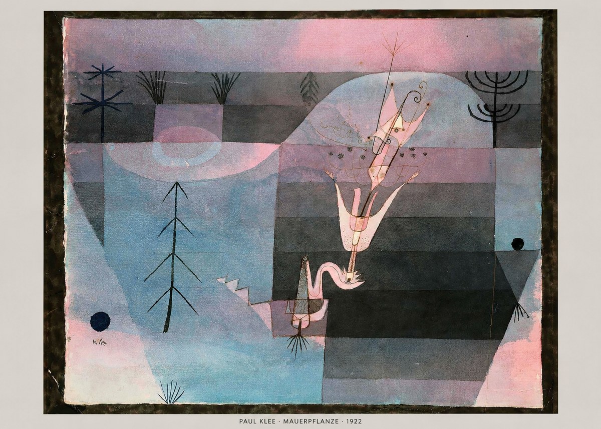 Paul Klee Mauerpflanze No5 - Juliste