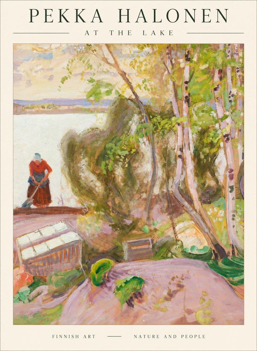 Pekka Halonen At the Lake No1 - Juliste