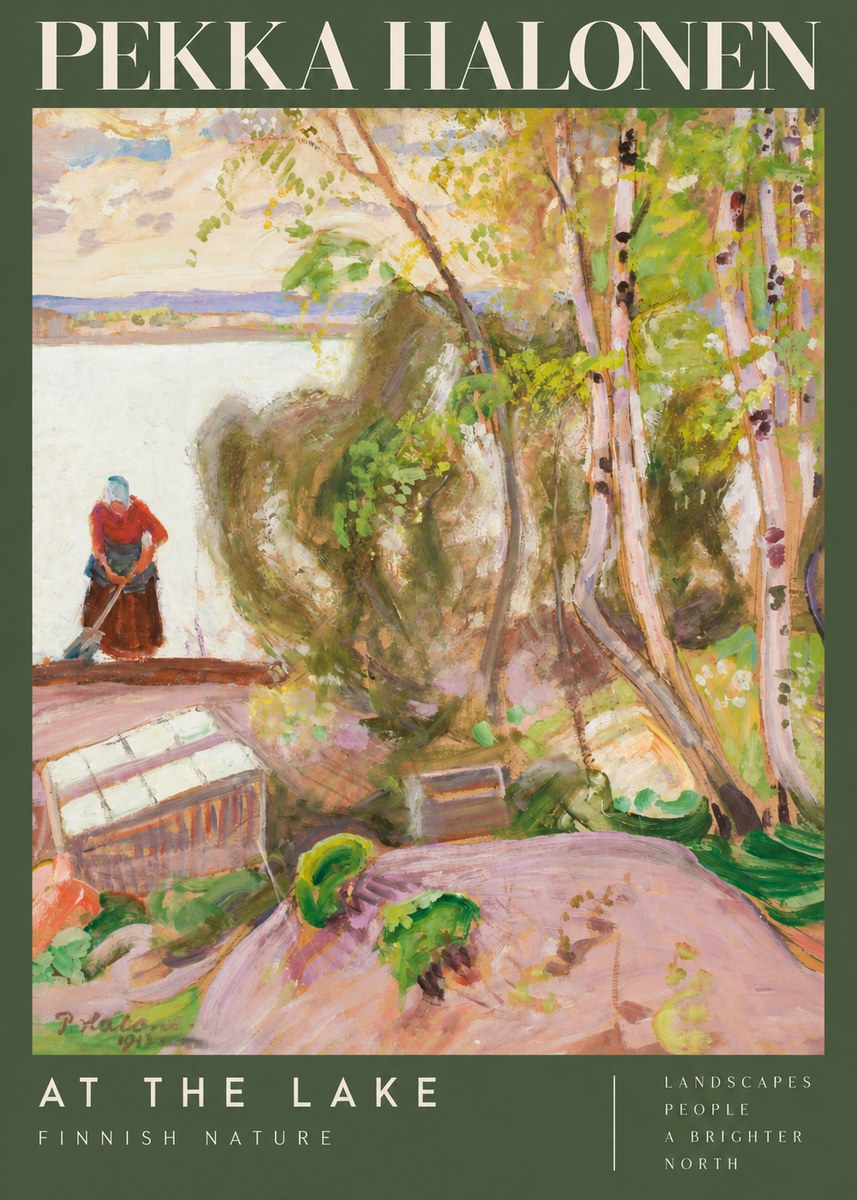 Pekka Halonen At the Lake No2 - Juliste