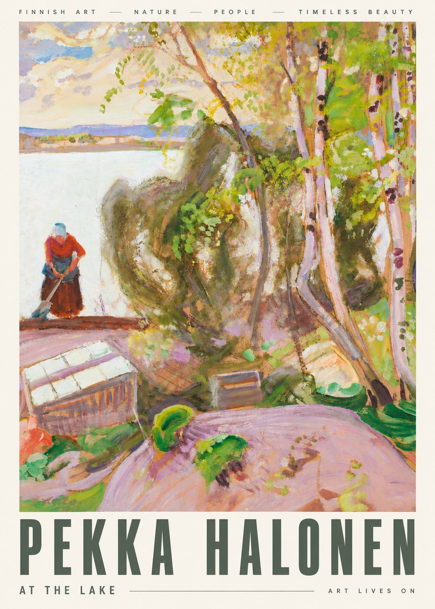 Pekka Halonen At the Lake No6 - Juliste