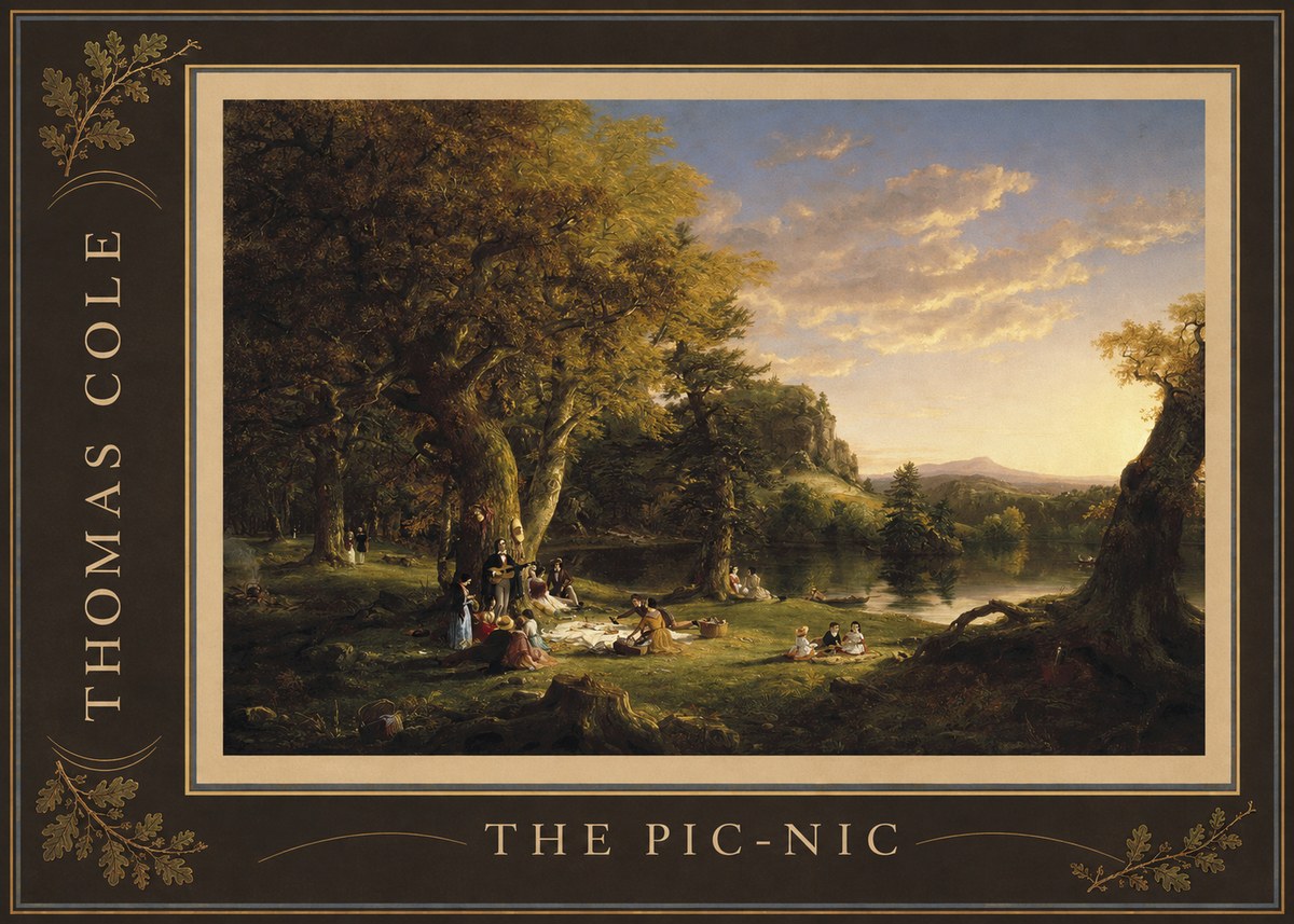 Thomas Cole The Pic-nic II No2 - Juliste