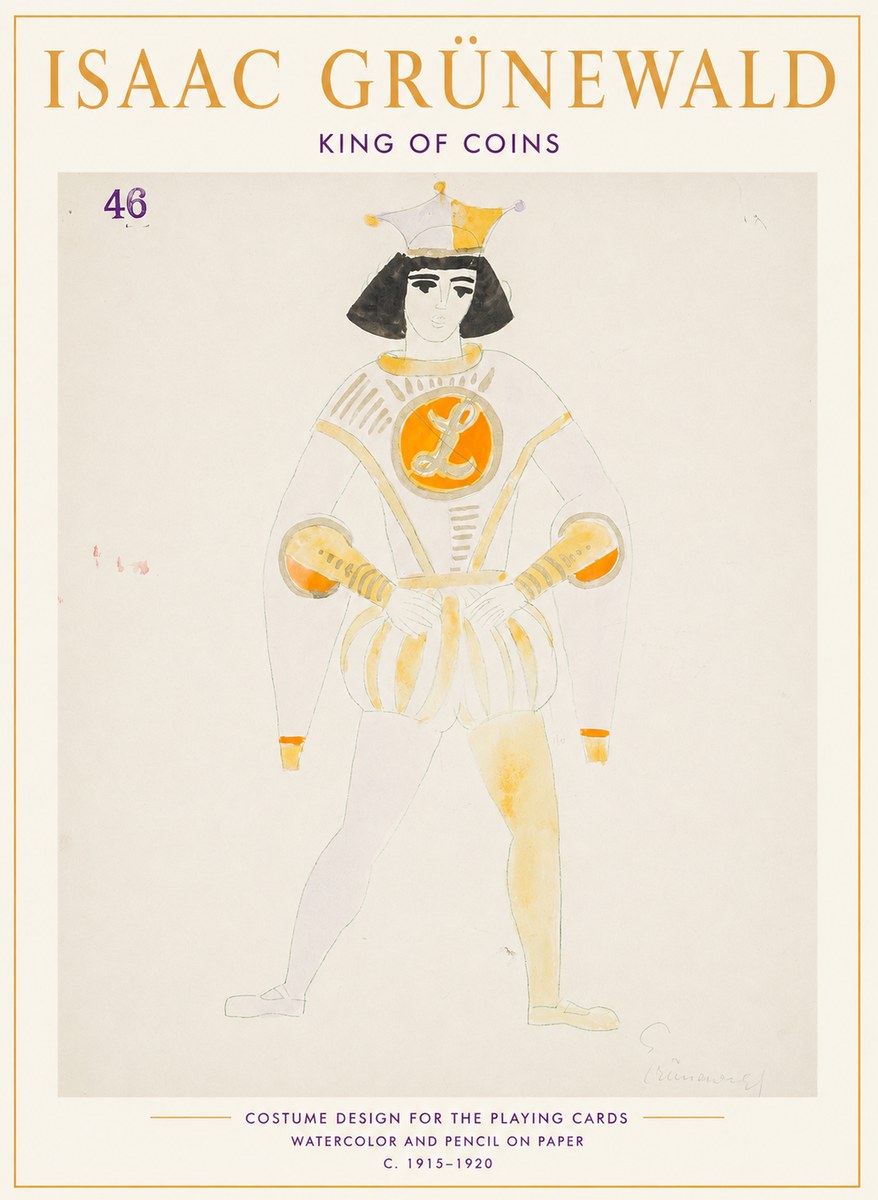 Isaac Grünewald King of Coins No1 - Juliste
