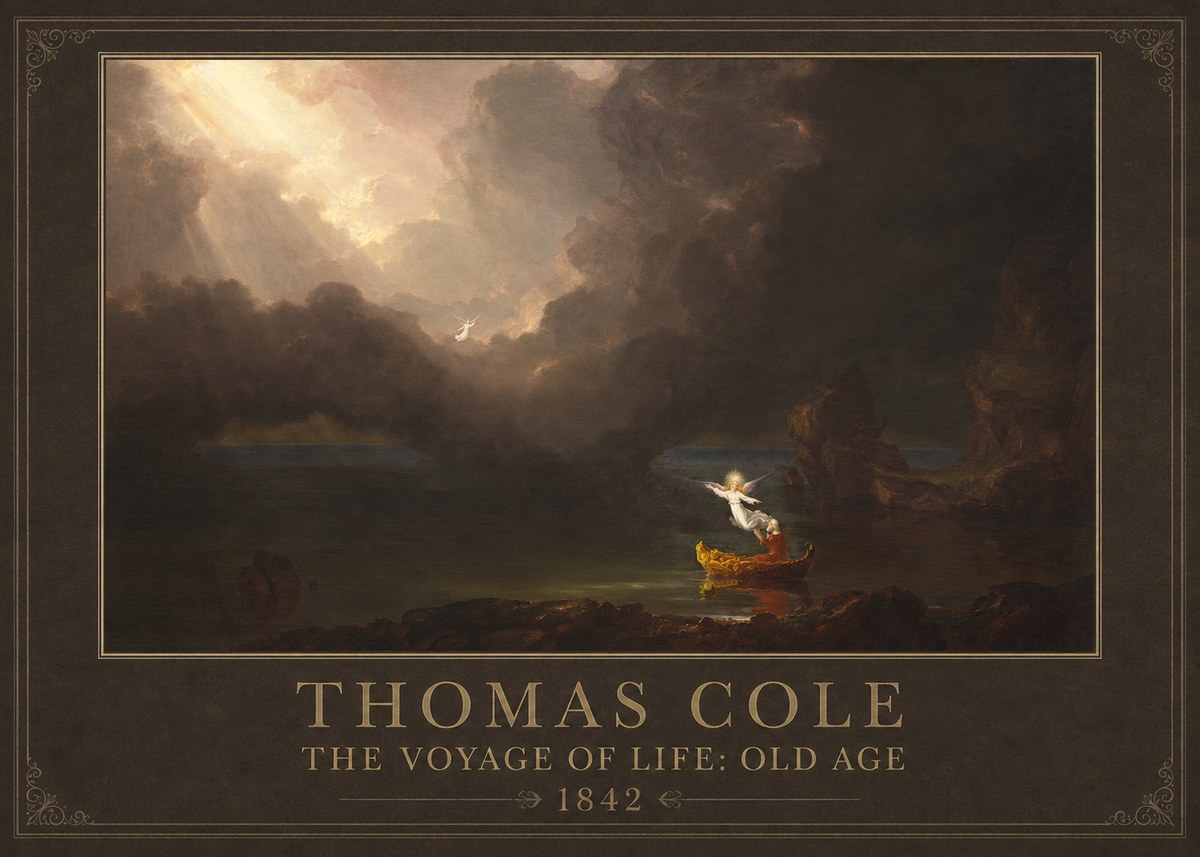 Thomas Cole The Voyage of Life: Old Age IV No1 - Juliste