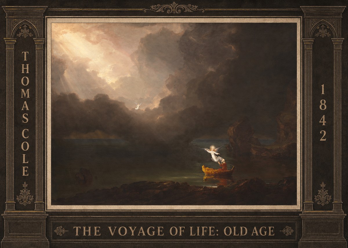 Thomas Cole The Voyage of Life: Old Age IV No3 - Juliste